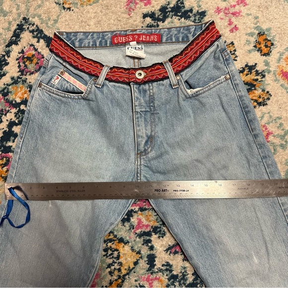 Vintage Guess Embroidered Jeans - Picture 11 of 15